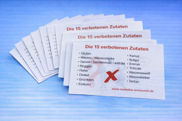 10 Karten mit den 15 bösen Zutaten